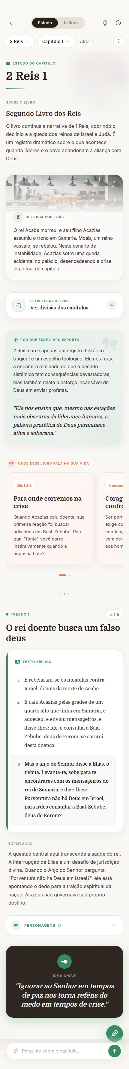 Tela do aplicativo True Path